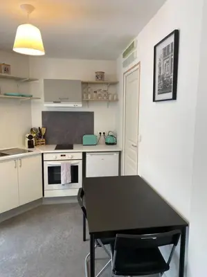 Cuisine ou kitchenette dans l'établissement L'étape Champenoise