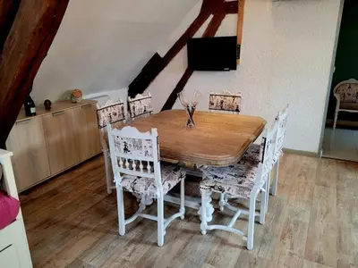 Coin salon dans l'établissement Au 1894 Loft