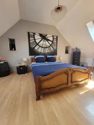 Coin salon dans l'établissement Au 1894 Loft