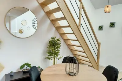 Plan de l'établissement Sublime appart rénové duplex centre ville 4pers wifi