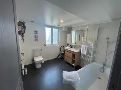 Salle de bains dans l'établissement Appart stylé très spacieux Sedan 4E