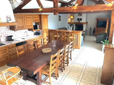 Cuisine ou kitchenette dans l'établissement Le Gîte des Bénédictins