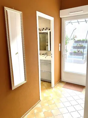 Salle de bains dans l'établissement Gîte du Grand Cellerier