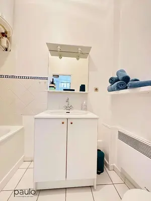Salle de bains dans l'établissement Studio chaleureux