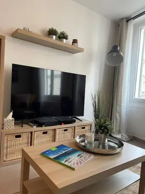 Télévision ou salle de divertissement dans l'établissement Appartement T2 La Ferté Gaucher à 200m du centre