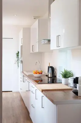 Cuisine ou kitchenette dans l'établissement Épernay Prestige, Appartement avec terrasse