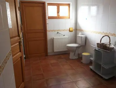 Salle de bains dans l'établissement Les mallinettes