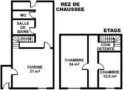 Plan de l'établissement Le gite andre dhotel