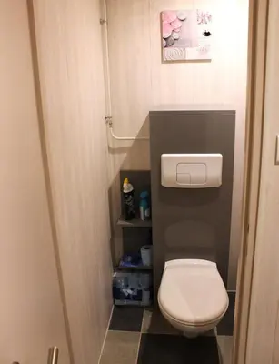 Salle de bains dans l'établissement La croix majot