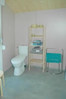 Salle de bains dans l'établissement Le chalet