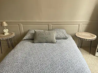 Un ou plusieurs lits dans un hébergement de l'établissement Hôtel particulier Champenois