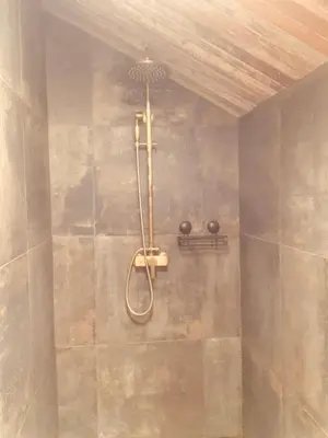 Salle de bains dans l'établissement Chalet La Bohème