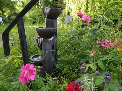 Jardin de l'établissement Gite de la Pierre Bleue, Authentique Maison à la campagne