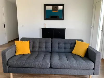 Coin salon dans l'établissement Villa Alba
