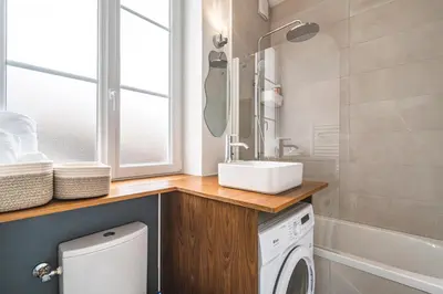 Salle de bains dans l'établissement Le Sérénité - Studio Cocon à deux pas de la gare