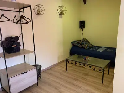 Un ou plusieurs lits dans un hébergement de l'établissement Chez Franck et Sandra, plein centre ville , 2eme étage
