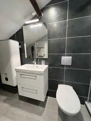 Salle de bains dans l'établissement Studio entièrement rénové