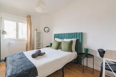 Un ou plusieurs lits dans un hébergement de l'établissement Le Jaurès - moderne 2 chambres - hyper centre