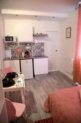 Cuisine ou kitchenette dans l'établissement Venus