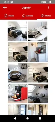 Cuisine ou kitchenette dans l'établissement Jupiter