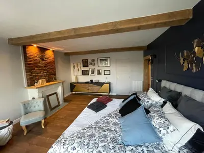 Un ou plusieurs lits dans un hébergement de l'établissement Maison Longue de La Cassine