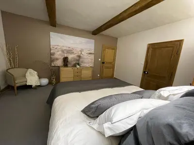 Un ou plusieurs lits dans un hébergement de l'établissement Maison Longue de La Cassine