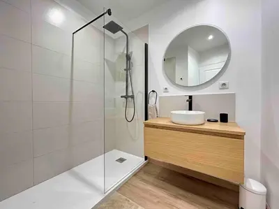 Salle de bains dans l'établissement Le Meslier