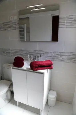 Salle de bains dans l'établissement Saturne
