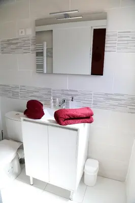 Salle de bains dans l'établissement Saturne