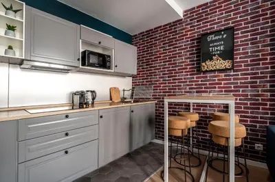 Cuisine ou kitchenette dans l'établissement Appartement Hyper Centre, Avenue de Champagne à 200 mètres