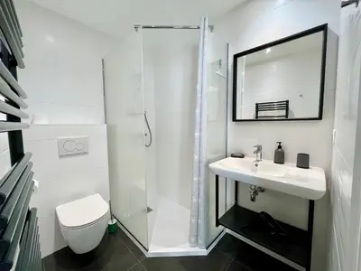 Salle de bains dans l'établissement Le Five Tellier - Blossom