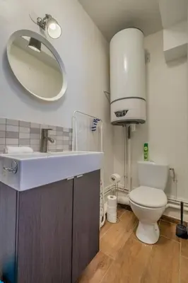 Salle de bains dans l'établissement Volcano