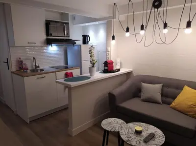 Cuisine ou kitchenette dans l'établissement Zenitude Place