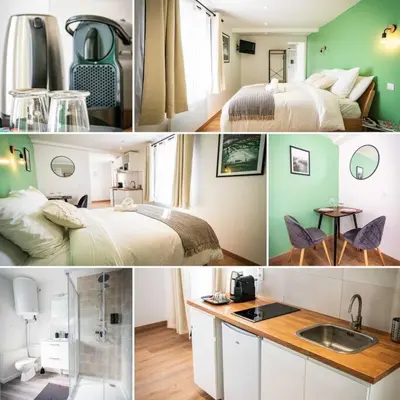 Cuisine ou kitchenette dans l'établissement L'Albatros 005 - Hypercentre * Cosy * Wifi