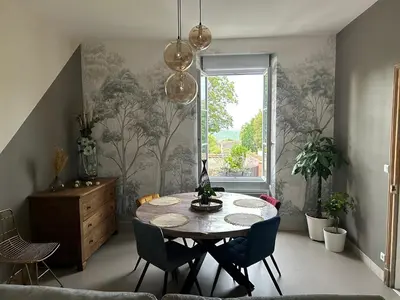 Coin salon dans l'établissement Part des Anges - Gîte Hautvillers