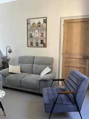 Coin salon dans l'établissement Part des Anges - Gîte Hautvillers