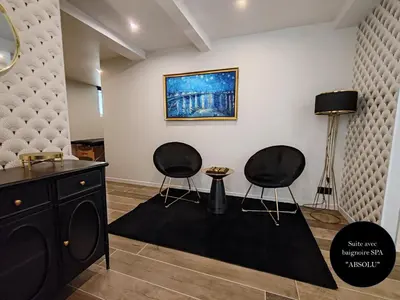 Coin salon dans l'établissement Les Bras de Morphée