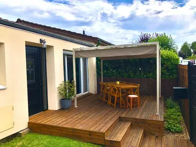 Jardin de l'établissement Maison familiale 100m2