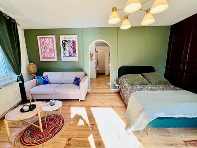 Un ou plusieurs lits dans un hébergement de l'établissement Appartement « Dolce Vita »