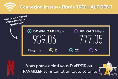 Plan de l'établissement Soleil d'Été - Netflix & Wifi - Balcon - Climatisation - Parking Gratuit - check-in 24H24 - Emplacement Vélos - GoodMarning