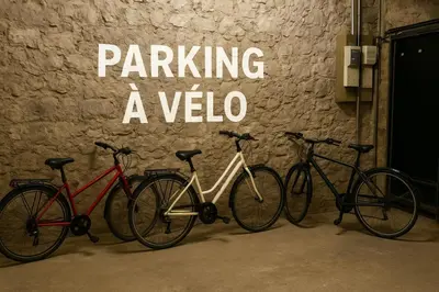 Vélo sur le terrain de l'établissement Le chardonnay, 30 min de Reims ou dans les environs