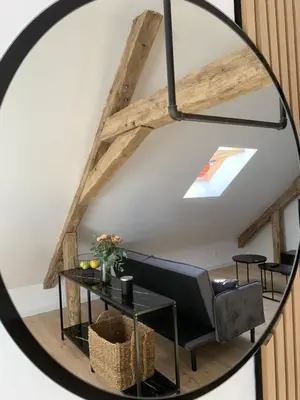 Coin salon dans l'établissement Le pinot, 30 min de Reims
