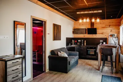 Cuisine ou kitchenette dans l'établissement Ô Sparadis Maroilles