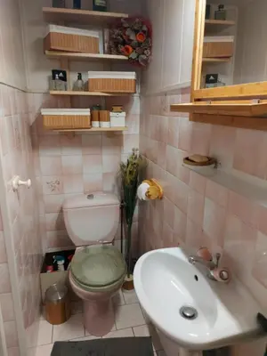 Salle de bains dans l'établissement chez Fred