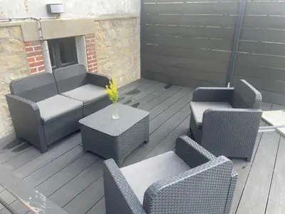Coin salon dans l'établissement Chez Mathilde et Gaby, chambre d'hôtes