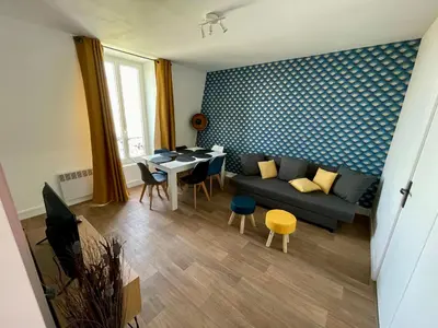 Coin salon dans l'établissement Champagne Cocooning