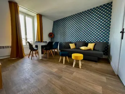 Coin salon dans l'établissement Champagne Cocooning