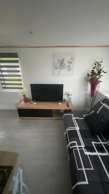 Télévision ou salle de divertissement dans l'établissement Mobil-home camping 4 étoiles N35
