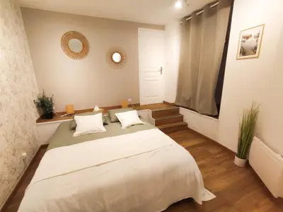 Un ou plusieurs lits dans un hébergement de l'établissement Sublime appartement hyper centre Hirson