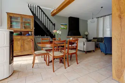 Coin salon dans l'établissement Villa Jeannot - Maison avec jardin